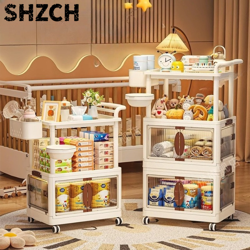 Baby Nursery Cart - Многоуровневая тележка для хранения детских принадлежностей,