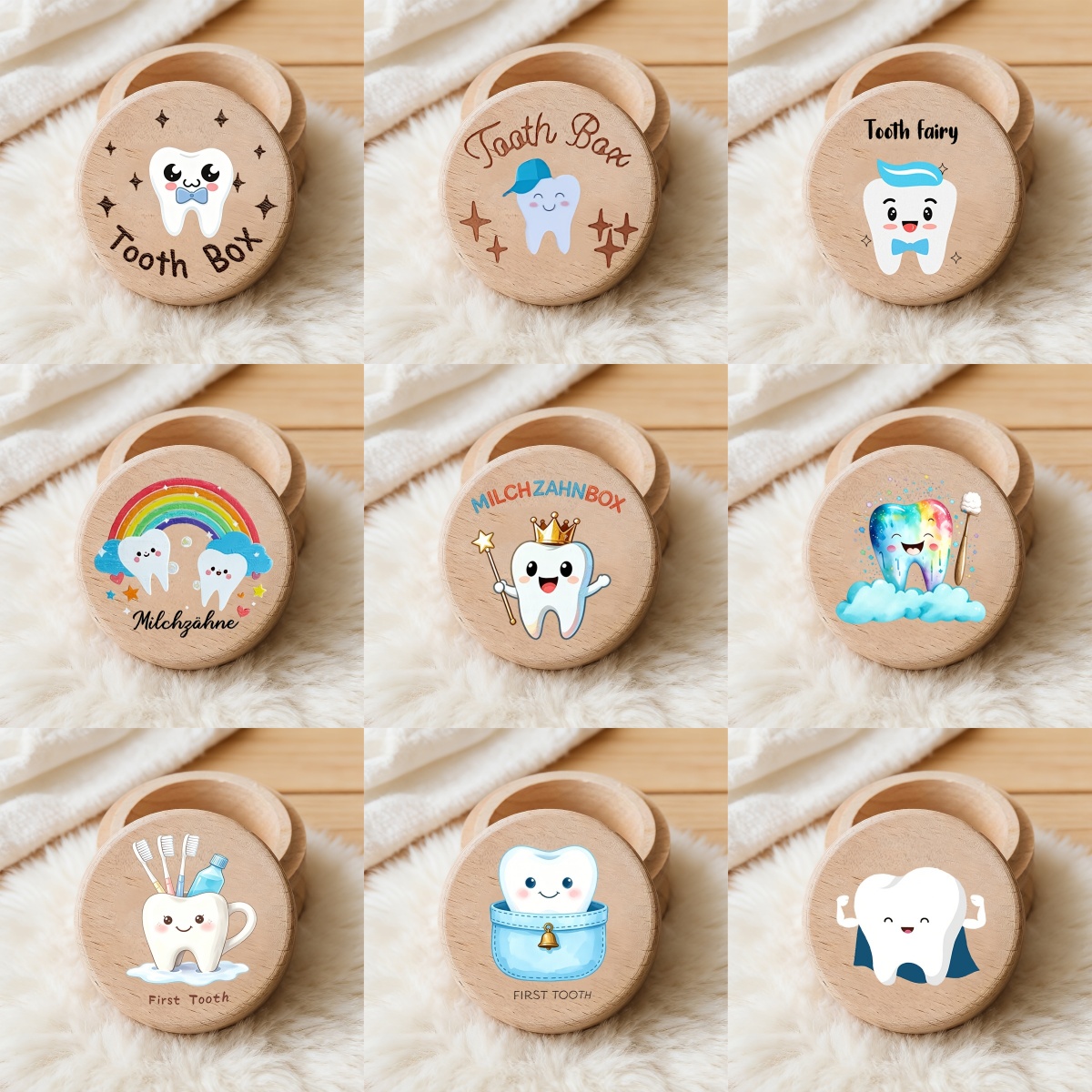 Baby Keepsake Box - Детская 2D-зубная щетка для мальчиков с