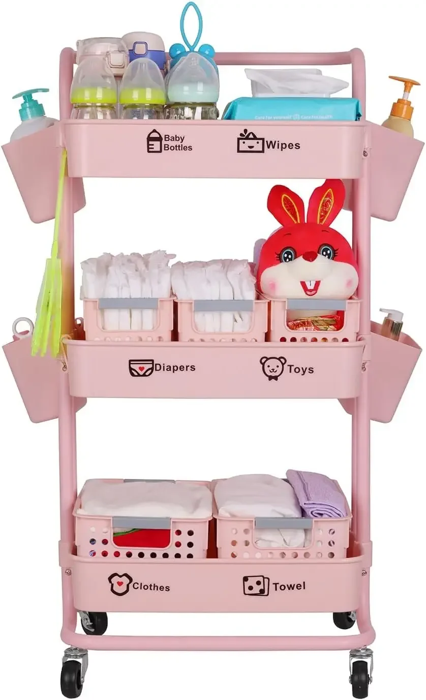 Baby Nursery Cart - # Тележка-органайзер для детских подгузников, передвижная,