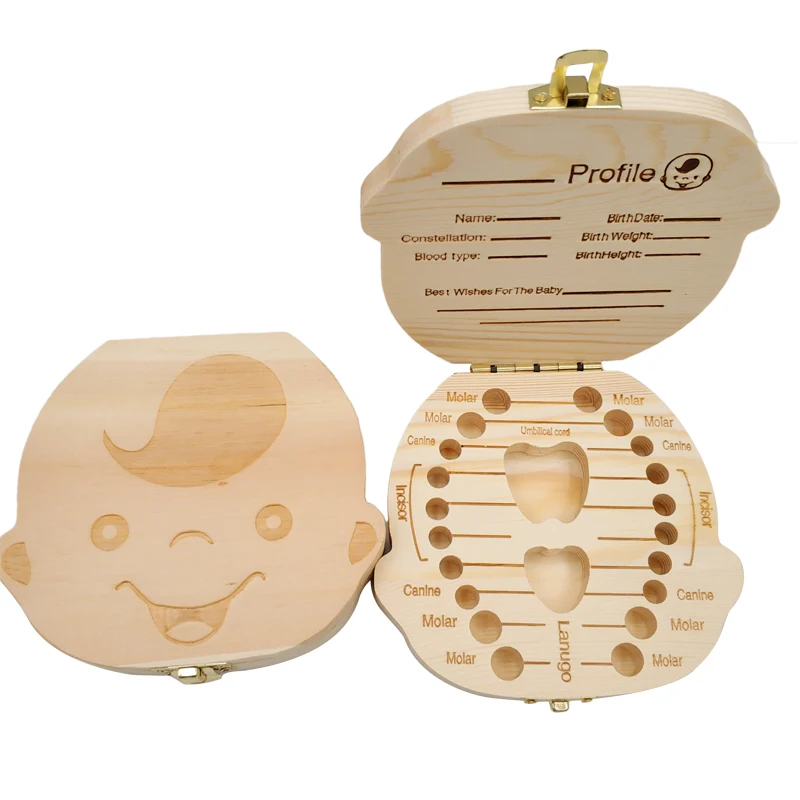 Baby Keepsake Box - Коробка для детских зубов, деревянный детский