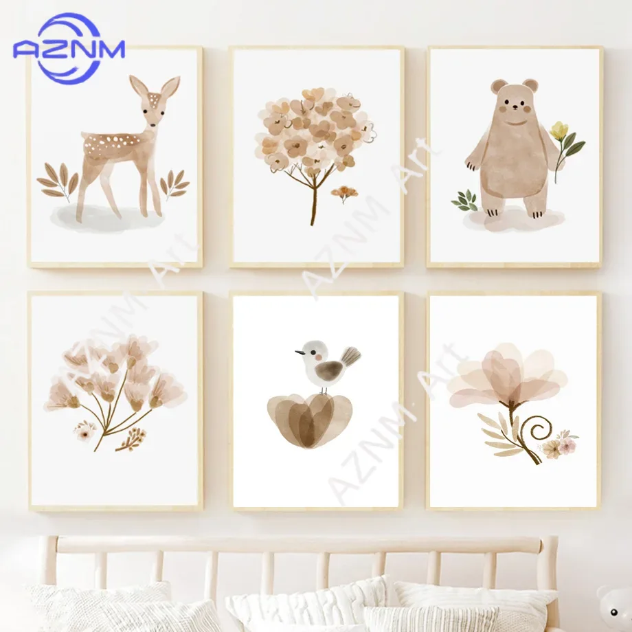 Baby Nursery Gender Neutral - Настенный декор в стиле бохо для