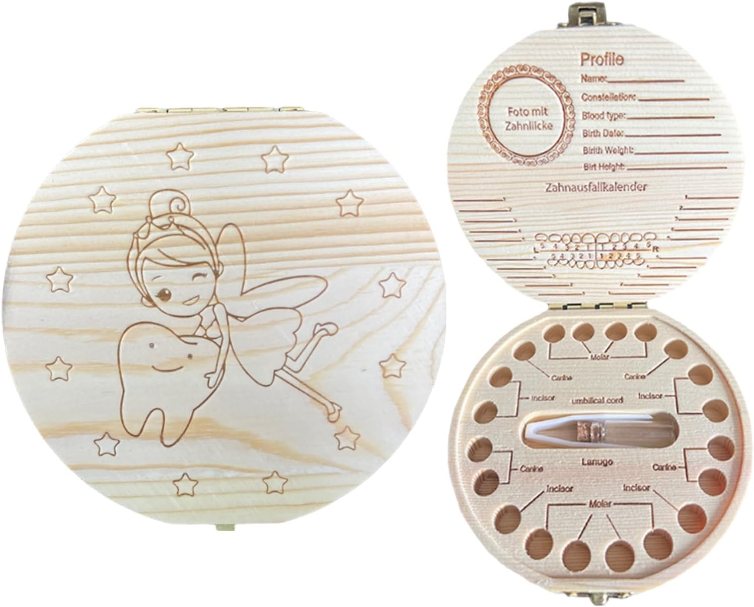 Baby Keepsake Box - Деревянная шкатулка для молочных зубов -
