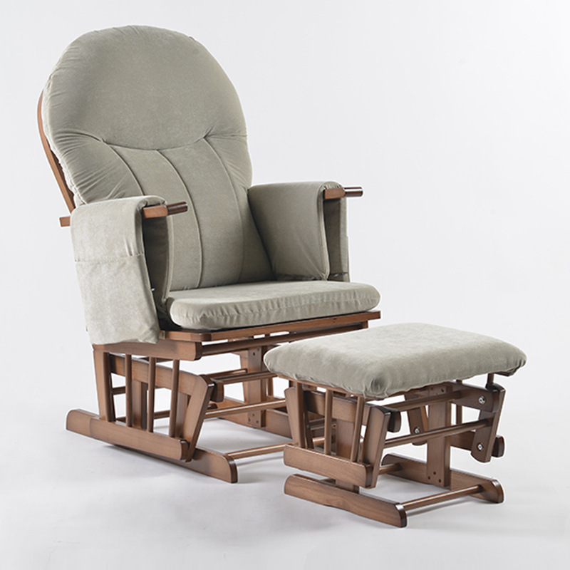 Baby Nursery Glider Chair - Современное деревянное кресло-глайдер для кормления грудью