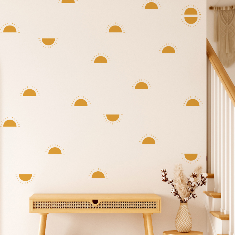 Baby Nursery Yellow - Настенные стикеры в стиле бохо, желтые,