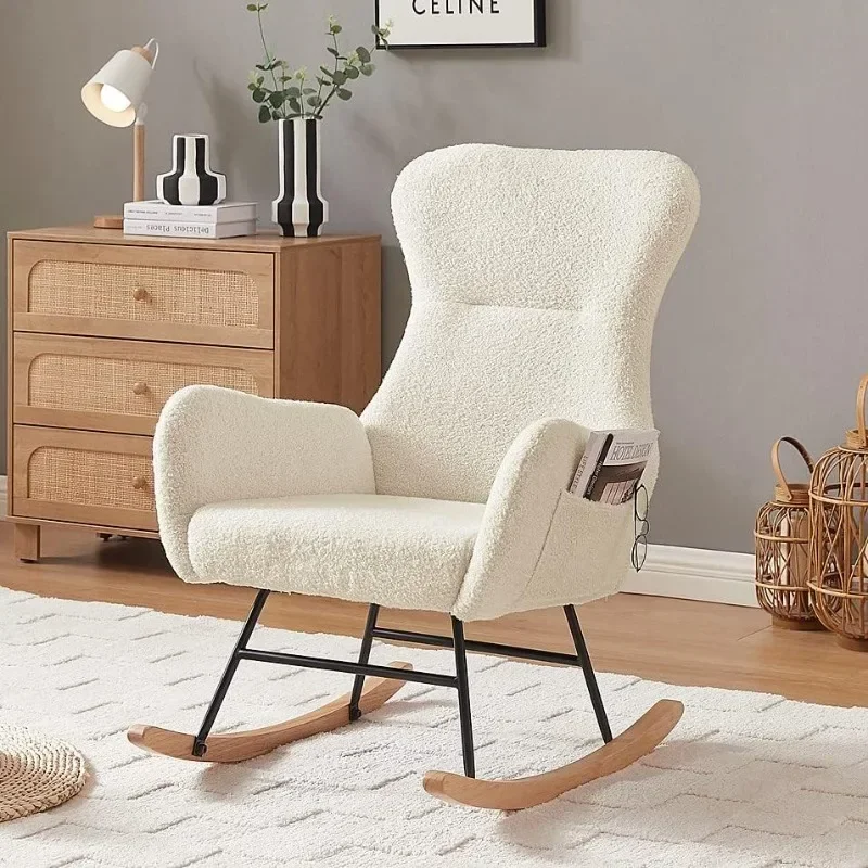Baby Nursery Glider Chair - Кресло-качалка Hansones для детской, современное акцентное