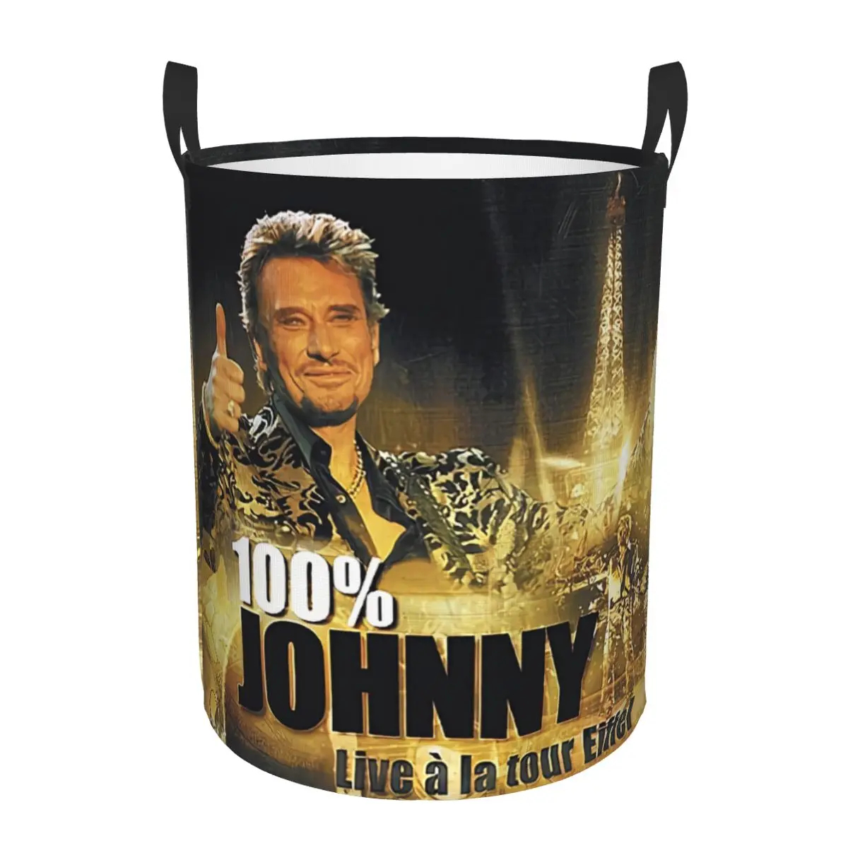 Laundry Hamper Nursery - Корзина для белья Johnny Hallyday, складная