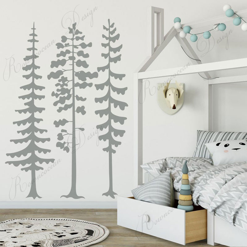 Baby Nursery Tree - Минималистичная наклейка на стену с изображением