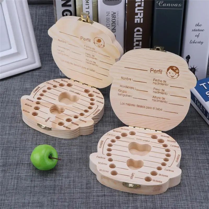 Baby Keepsake Box - 1 шт.-детская коробка для зубов, испанский
