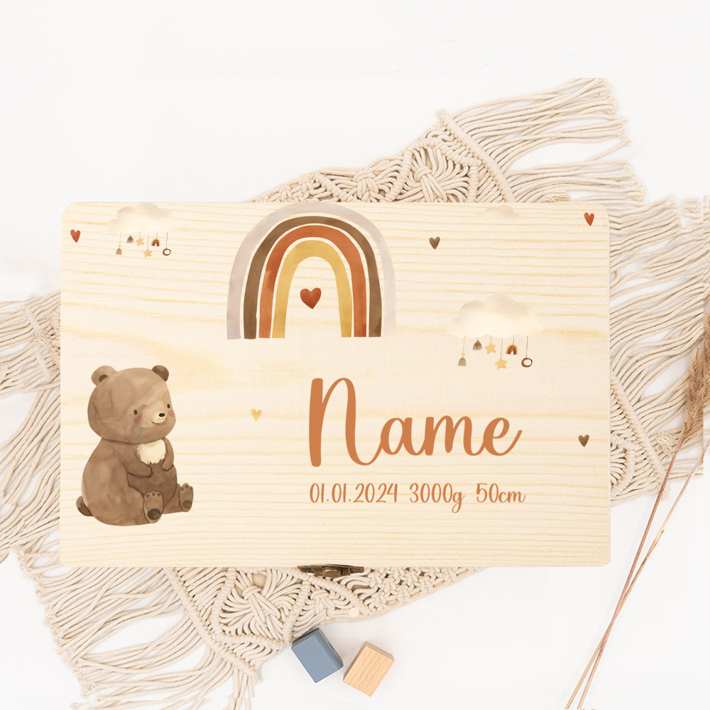 Baby Keepsake Box - Персонализированная детская коробка для памяти, подарок