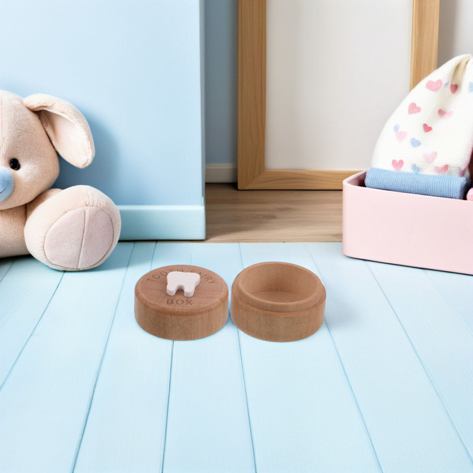 Baby Keepsake Box - Деревянная коробочка для детских зубов с