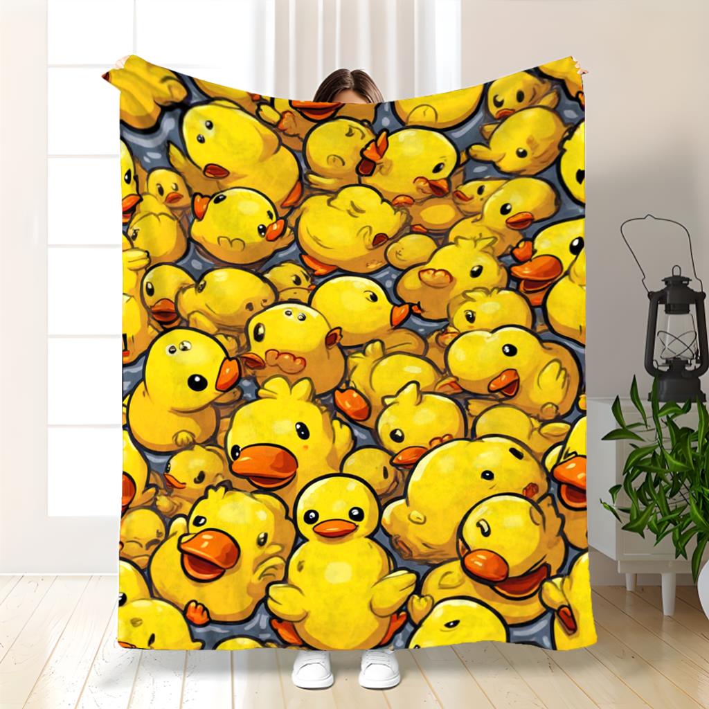 Baby Nursery Yellow - Очаровательный плед с желтыми цыплятами 150x200