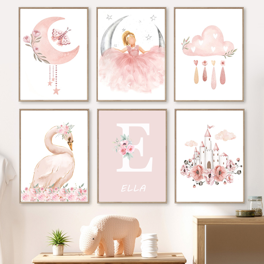 Розовый Ангел Девушка Солнце Л – обзор и цена Baby Nursery Animal Prints