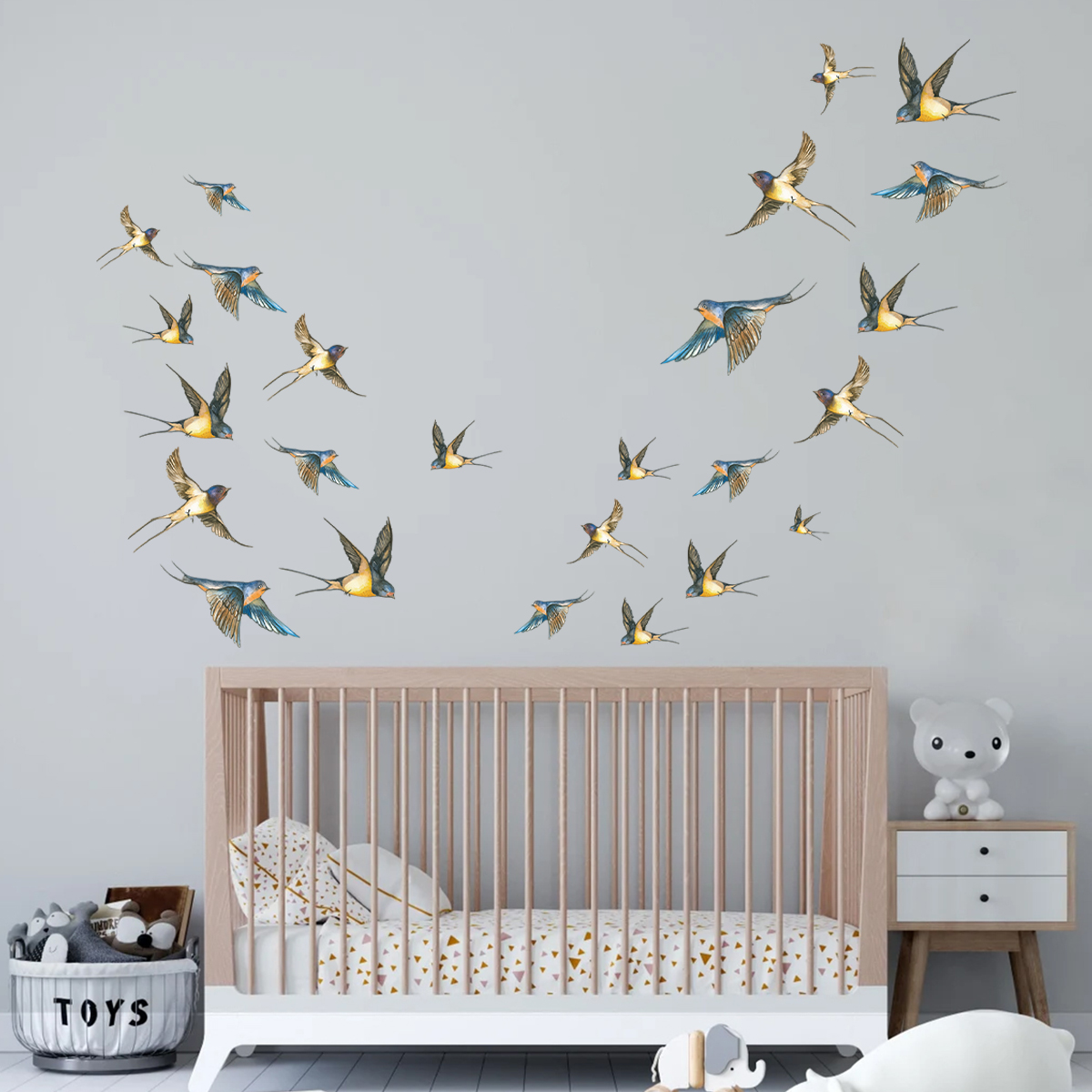 4 шт., разноцветные наклейки н – обзор и цена Baby Nursery Modern