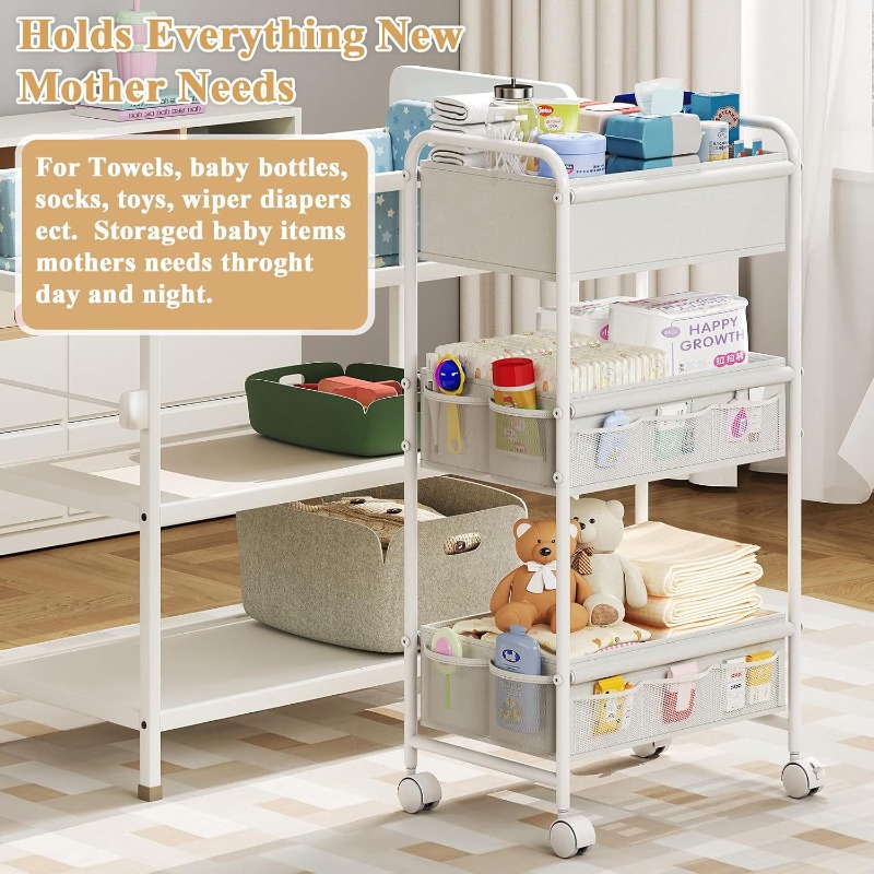 Трехъярусная передвижная тележ – обзор и цена Baby Nursery Cart