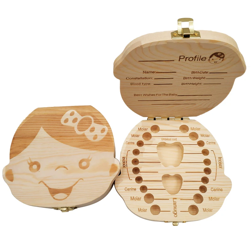 Коробка для детских зубов, дер – обзор и цена Baby Keepsake Box