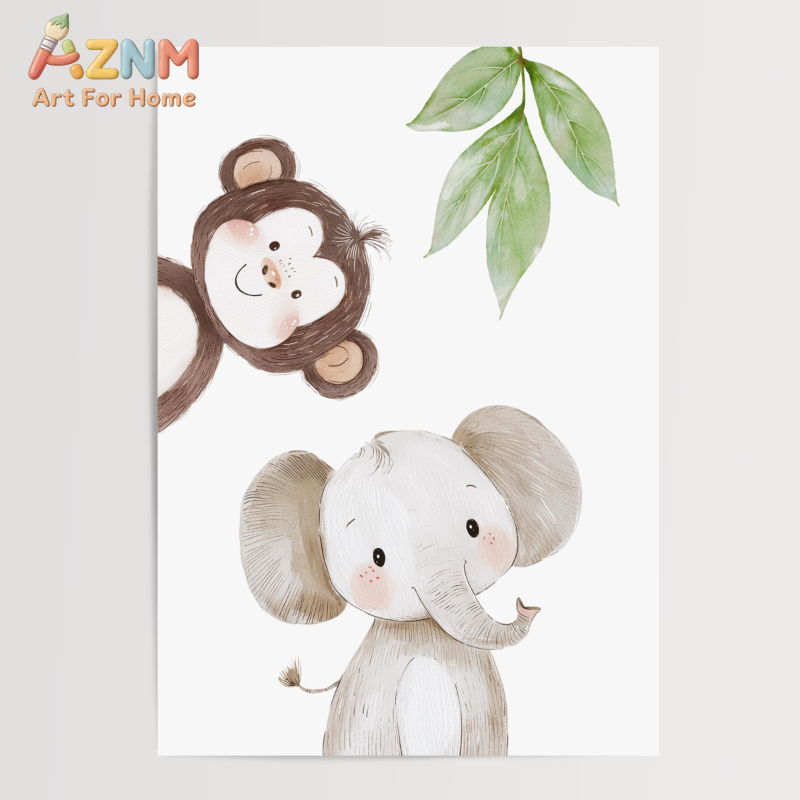 1 шт./3 шт. Наборы принтов с и – обзор и цена Baby Nursery Animal Theme