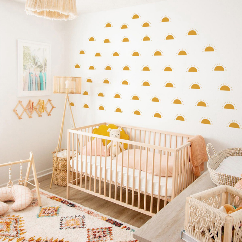 Настенные стикеры в стиле бохо – обзор и цена Baby Nursery Yellow