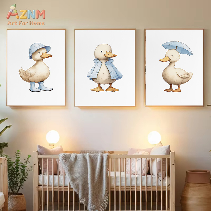 Настенный холст AZNM с милой у – обзор и цена Baby Nursery Yellow