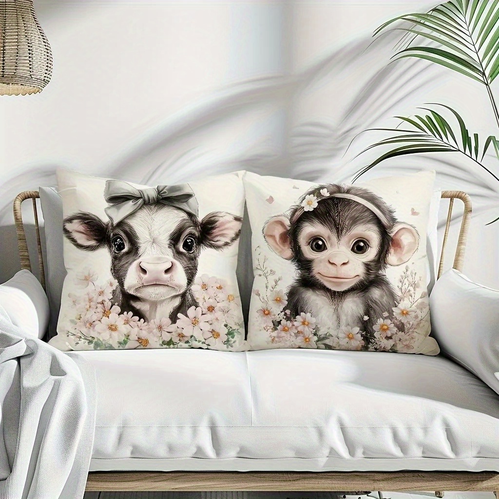 Милые наволочки с изображением – обзор и цена Baby Nursery Animal Prints