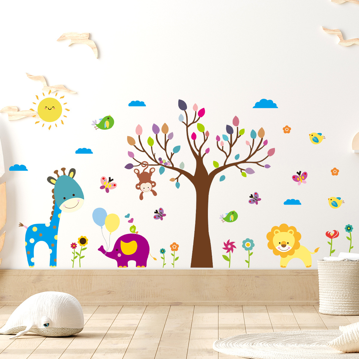 Мультяшные Детские красочные г – обзор и цена Baby Nursery Tree