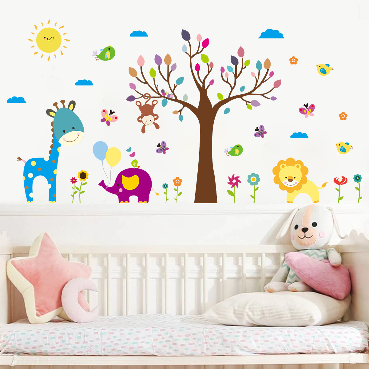 Мультяшные Детские красочные г – обзор и цена Baby Nursery Tree