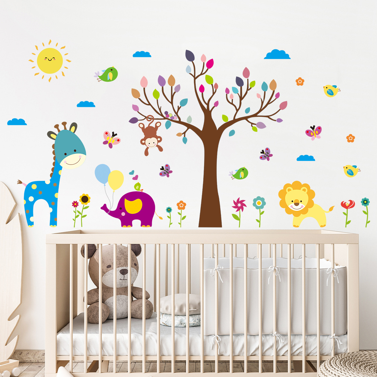 Мультяшные Детские красочные г – обзор и цена Baby Nursery Tree