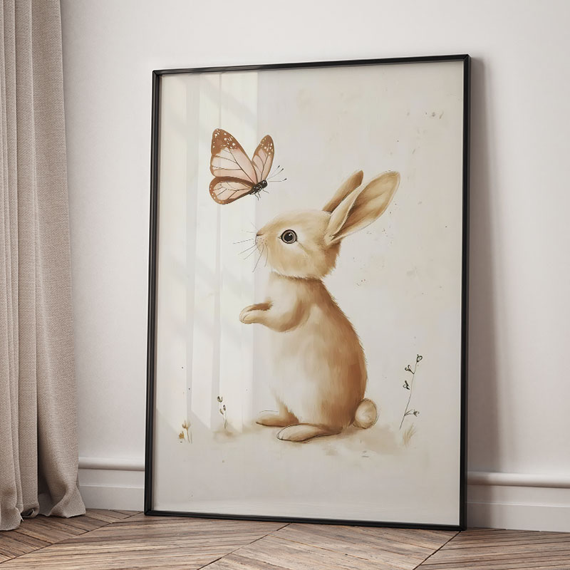 Постеры с животными: медведь,  – обзор и цена Baby Nursery Animal Prints